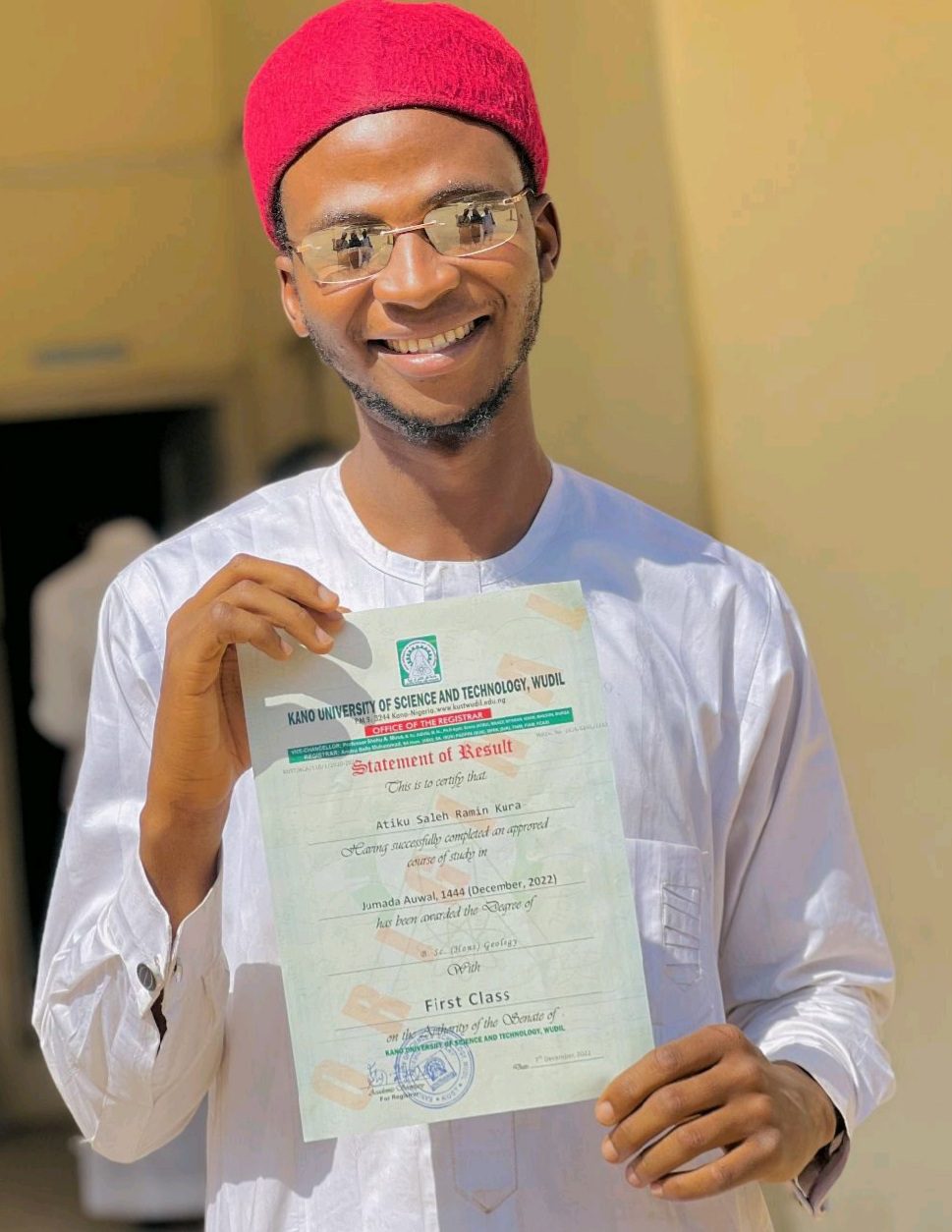 Brilliant Adustech Student Graduate With First Class From Geology, Shares Story
