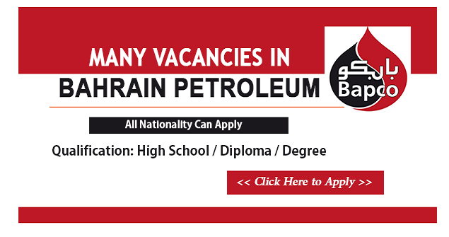 Latest Jobs At Bahrain Petroleum Company 2023