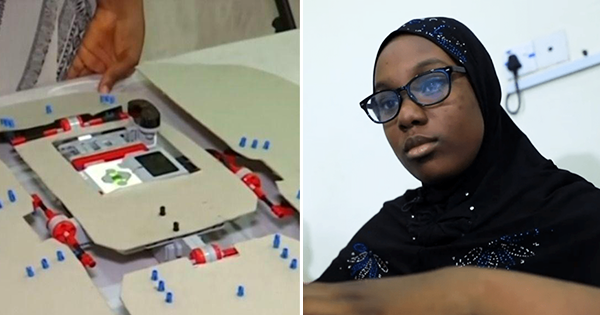 Meet Fathia Abdullahi, 12-Year-Old Nigerian Girl Invents Robot That Folds Clothes In Just 3 Seconds, Sets Records