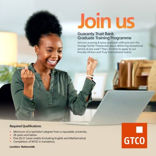 Call For Applications: Gtbank Nationwide Entry Level Recruitment 2024